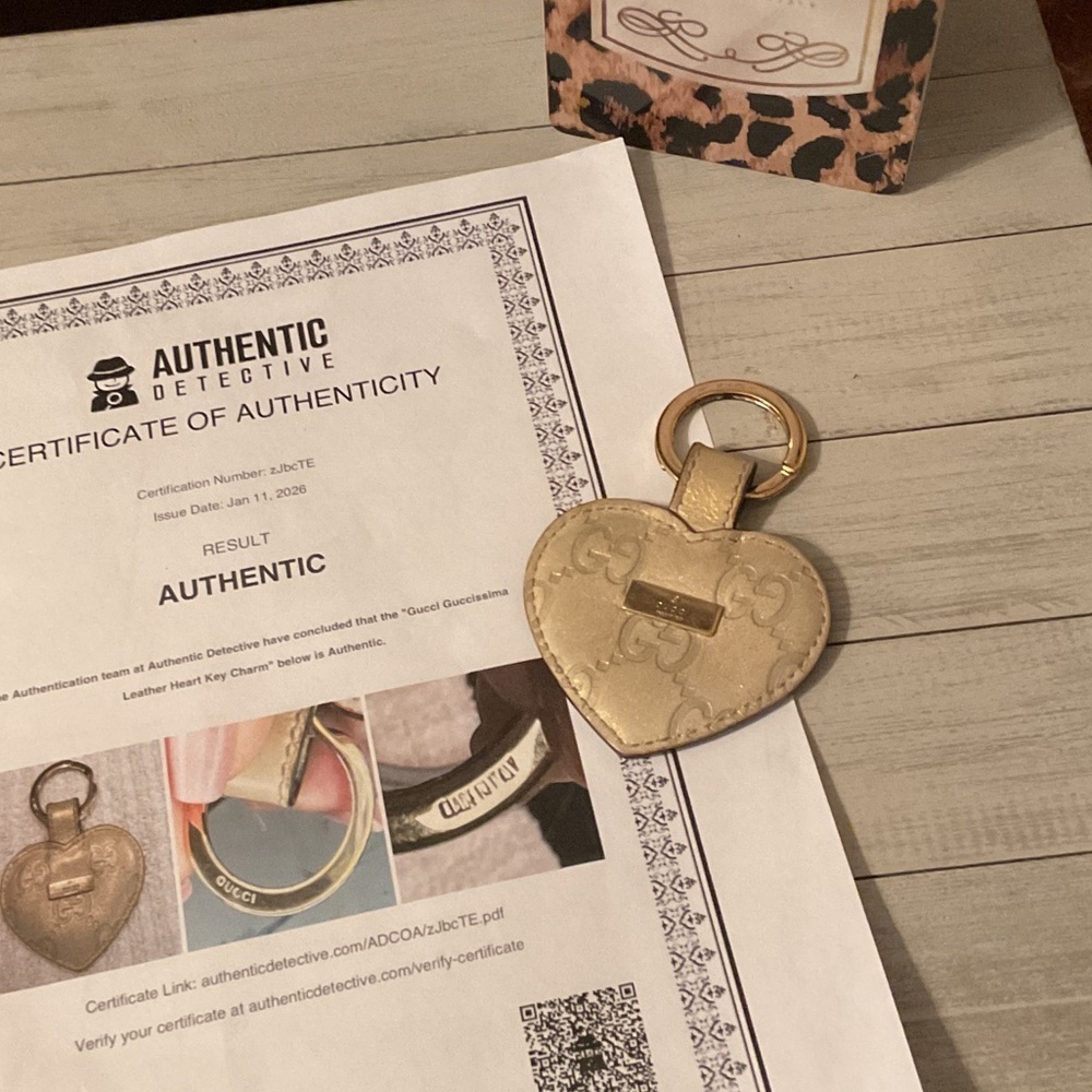 Gucci Gold Heart Keychain